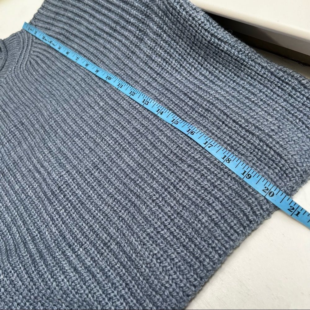 NEW BDG Urban Outfitters Fisherman Knit Sweater Blue Large - Picture 7 of 11